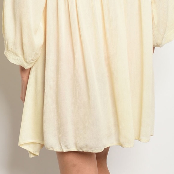 Brand New Boho Chic Beige & Neon Embroidered Dress - Picture 4 of 5